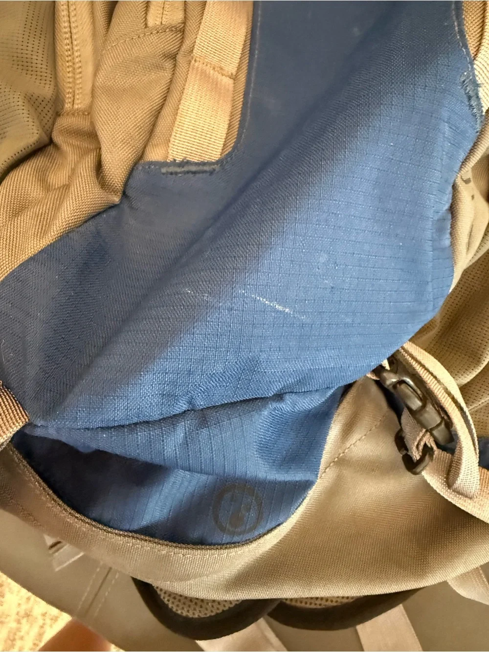 REi Lookout 40L Hiking Backpack Eco Sensitive Gray and Blue